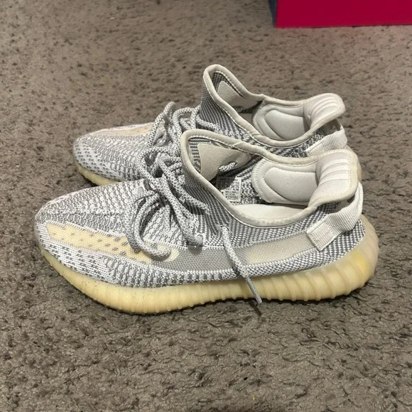 Yeezy Gray and Cream Sneakers - Picture 4 of 4